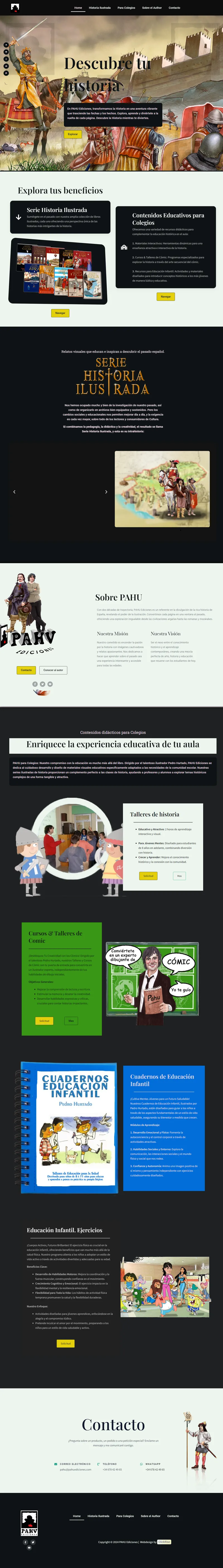 Pahuediciones Website Screenshot